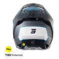 Casque SHOT lite challenger bleu mat 2026 | Oxmoto