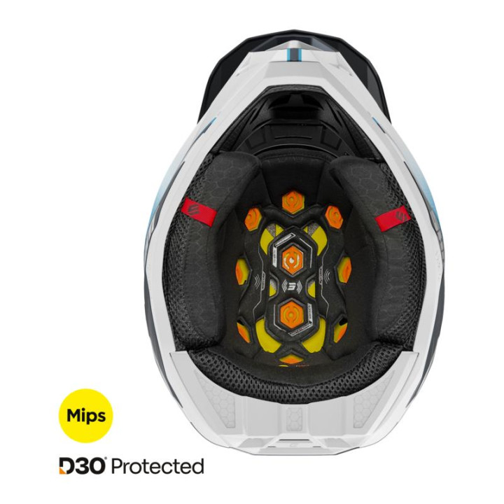 Casque SHOT lite challenger bleu mat 2026 | Oxmoto