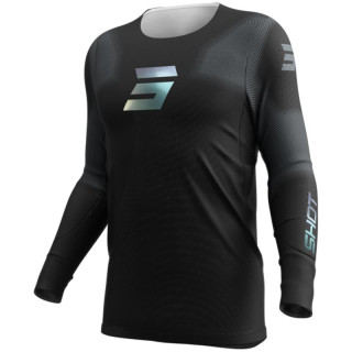 Maillot SHOT aerolite space noir 2026 | Oxmoto