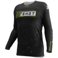 Maillot SHOT contact ART noir 2026 | Oxmoto