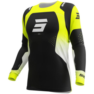 Maillot SHOT contact ionyx jaune fluo 2026 | Oxmoto