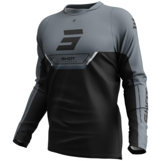 Maillot SHOT devo daytona noir 2026 | Oxmoto