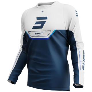 Maillot SHOT devo daytona bleu 2026 | Oxmoto