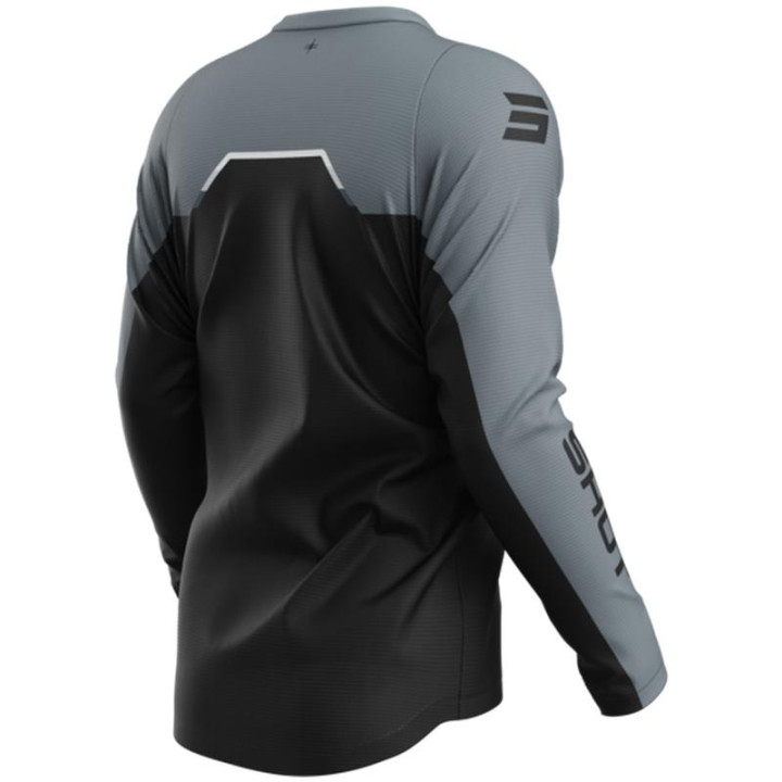 Maillot SHOT devo daytona noir 2026 | Oxmoto