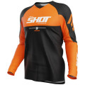 Maillot SHOT draw private orange 2026 | Oxmoto