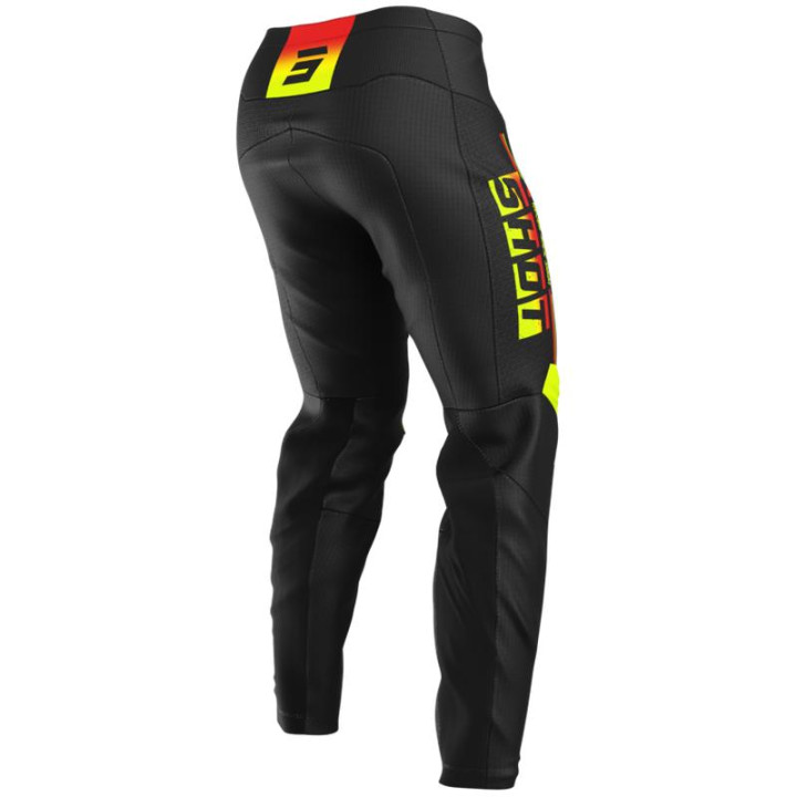 Pantalon SHOT devo block jaune fluo 2026 | Oxmoto