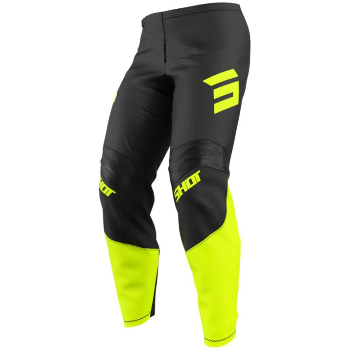 Pantalon SHOT draw private jaune fluo 2026 | Oxmoto