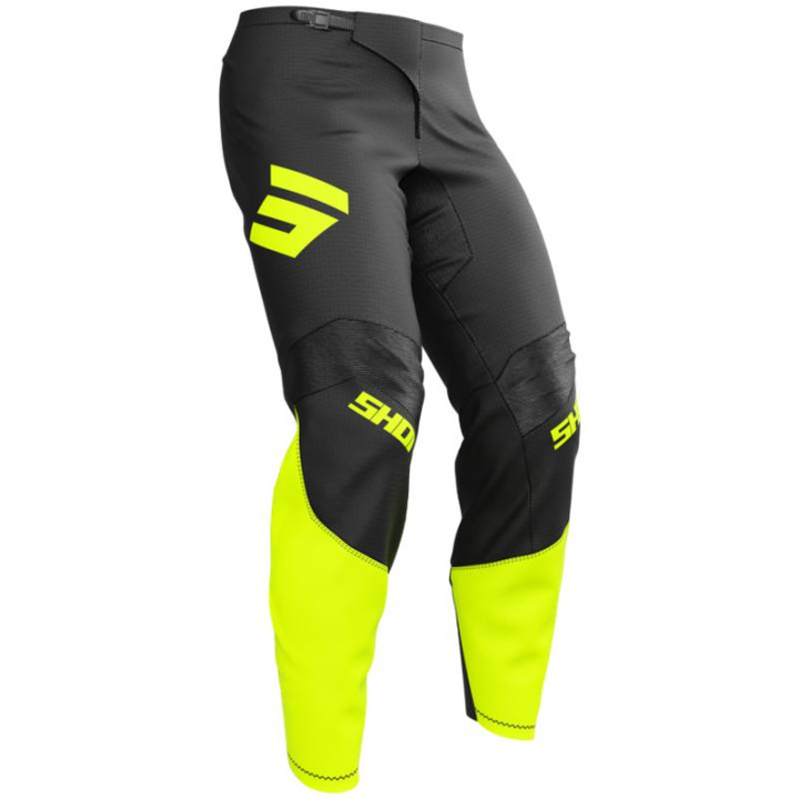 Pantalon SHOT draw private jaune fluo 2026 | Oxmoto