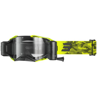 Lunettes SHOT lite roll-off patrol jaune fluo 2026 | Oxmoto