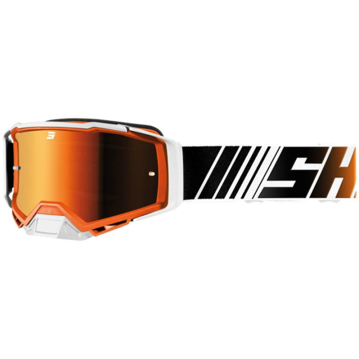 Lunettes SHOT core stripe orange 2026 | Oxmoto