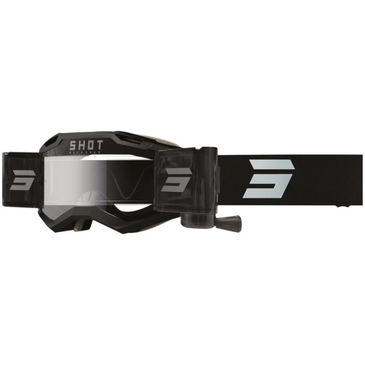 Lunettes SHOT iris 2.0 roll-off tech noir mat 2026 | Oxmoto