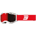 Lunettes SHOT iris 2.0 tech blanc rouge 2026 | Oxmoto