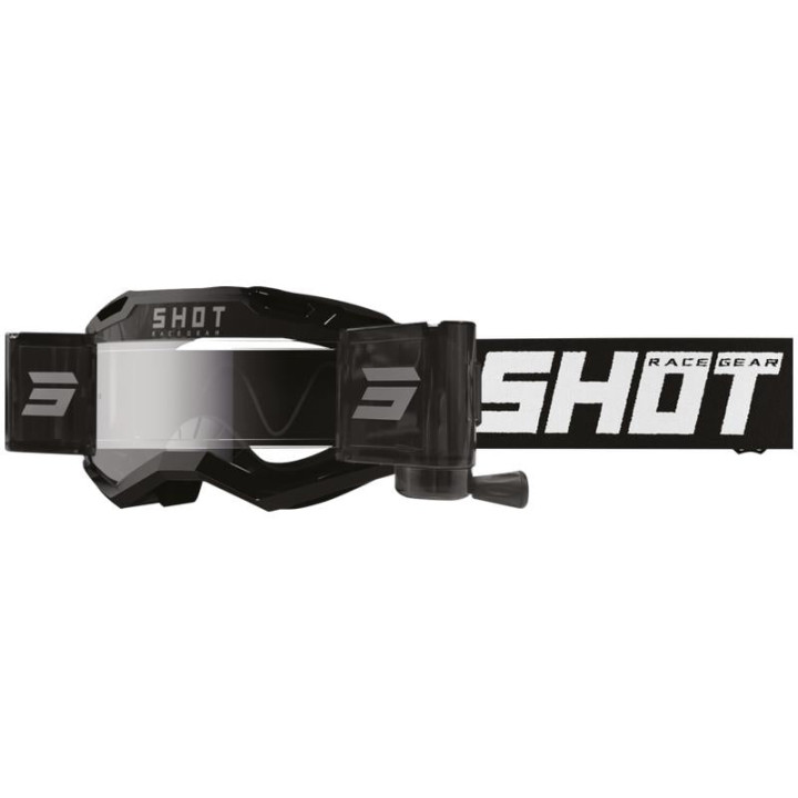 Lunettes SHOT assault 2.0 roll-off solid noir 2026 | Oxmoto