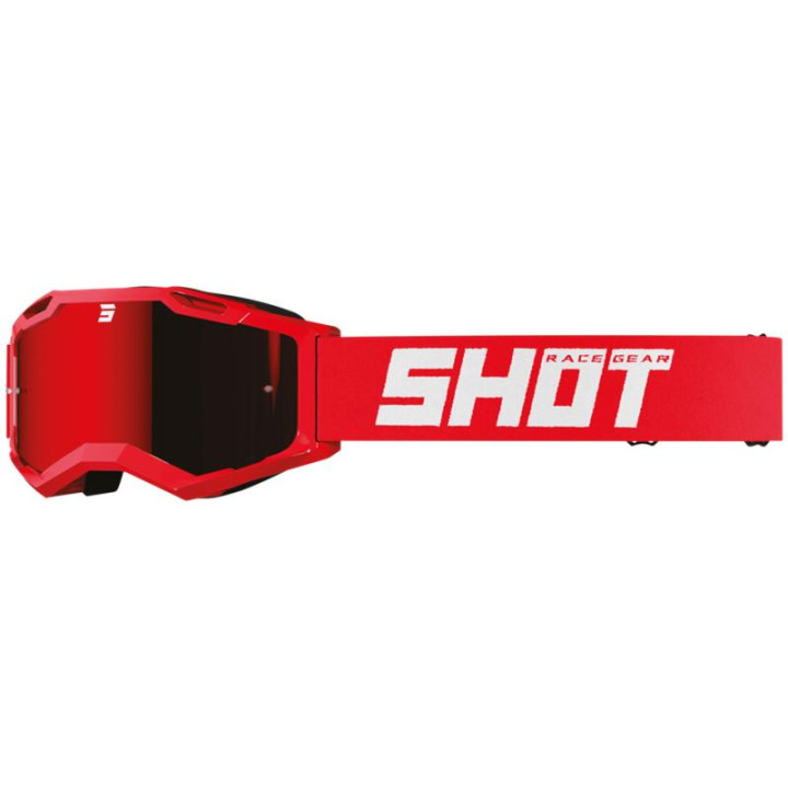 Lunettes SHOT assault 2.0 solid iridium rouge 2026 | Oxmoto