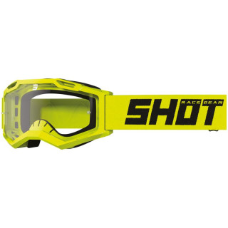 Lunettes SHOT assault 2.0 solid jaune fluo 2026 | Oxmoto