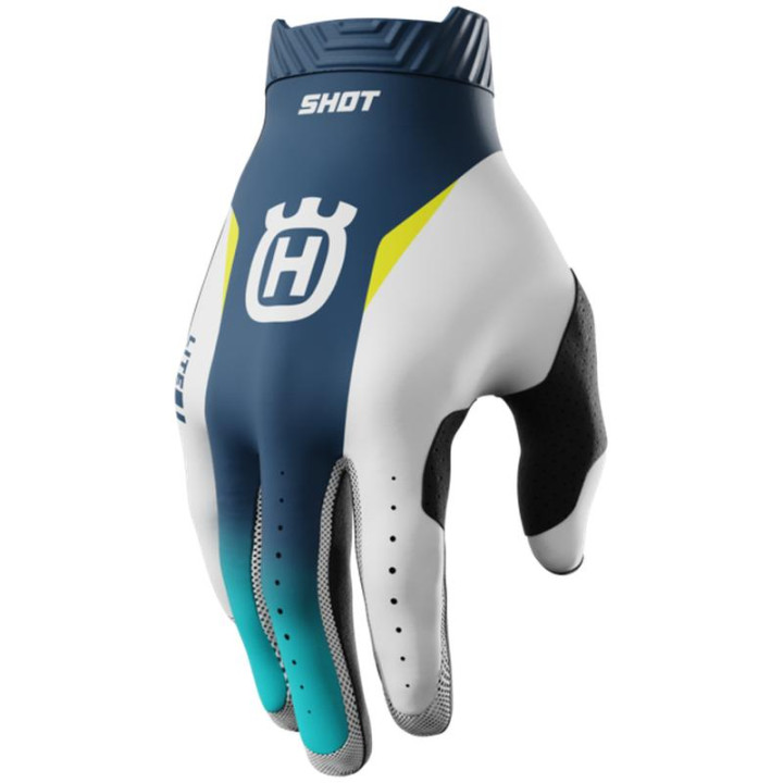 Gants SHOT lite Husqvarna limited edition bleu 2026 | Oxmoto