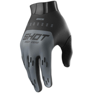 Gants SHOT race evo noir/gris 2026 | Oxmoto