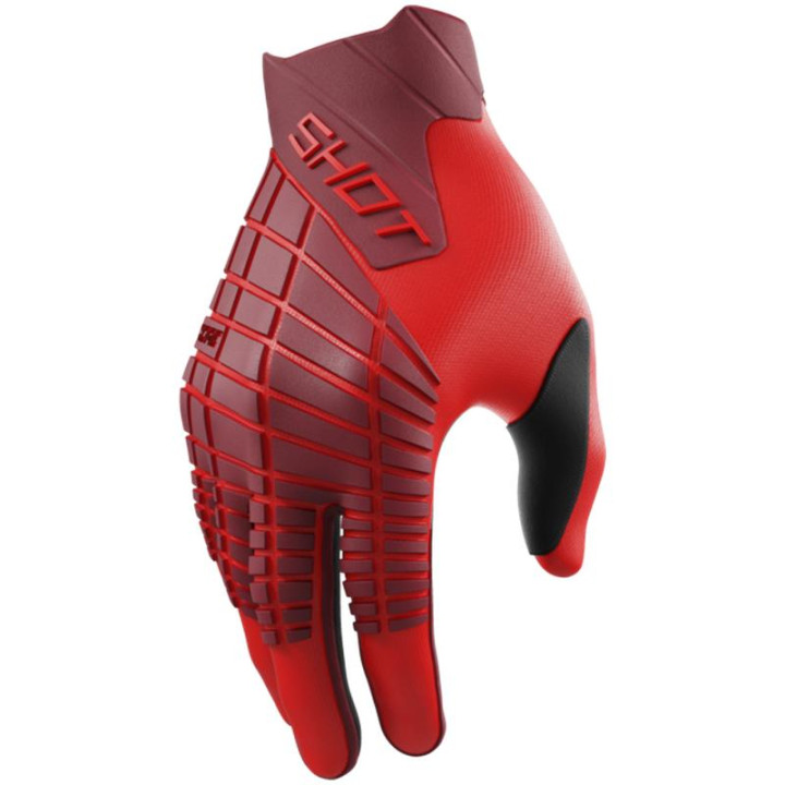 Gants SHOT core max rouge 2026 | Oxmoto