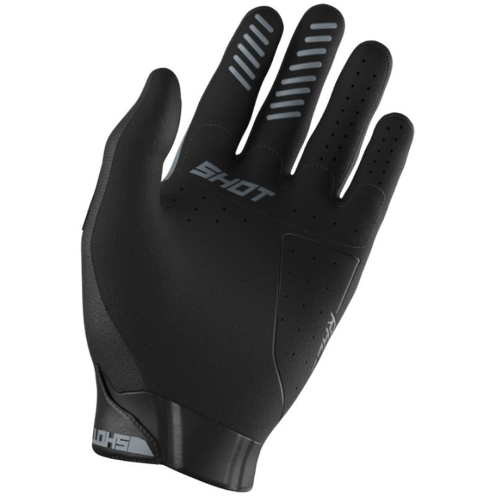 Gants SHOT race evo noir/gris 2026 | Oxmoto