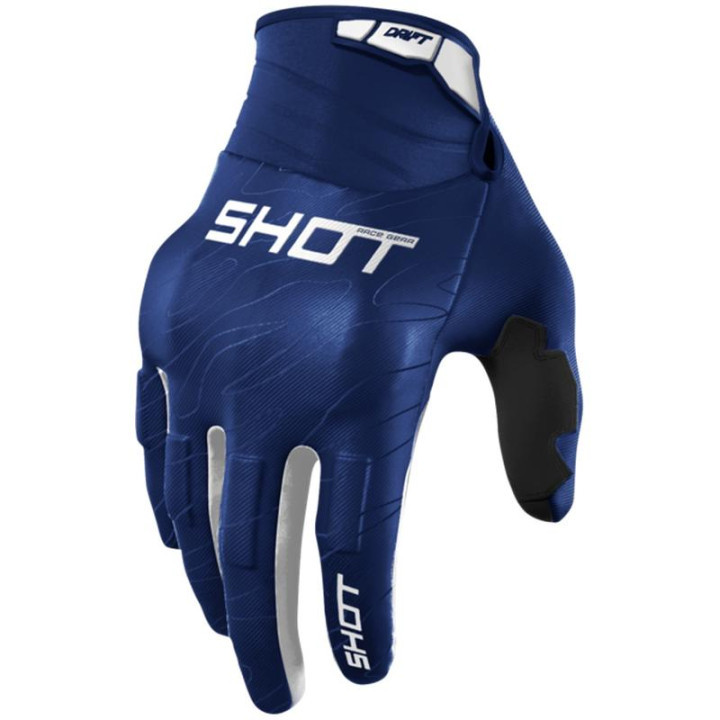 Gants SHOT drift onyx bleu 2026 | Oxmoto