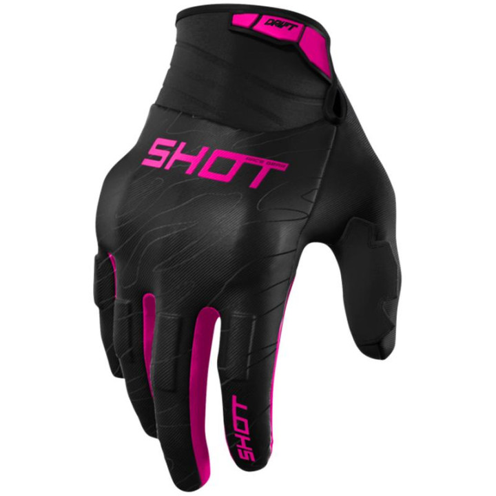 Gants SHOT drift onyx rose 2026 | Oxmoto