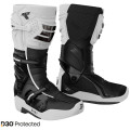 Bottes SHOT race 8 blanc/noir/chrome 2026 | Oxmoto