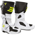 Bottes SHOT race 6 noir/blanc/jaune fluo 2026 | Oxmoto