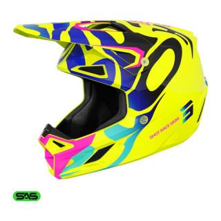 Casque enfant SHOT speed ghost jaune fluo 2026 | Oxmoto