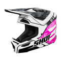 Casque enfant SHOT furious flash rose 2026 | Oxmoto