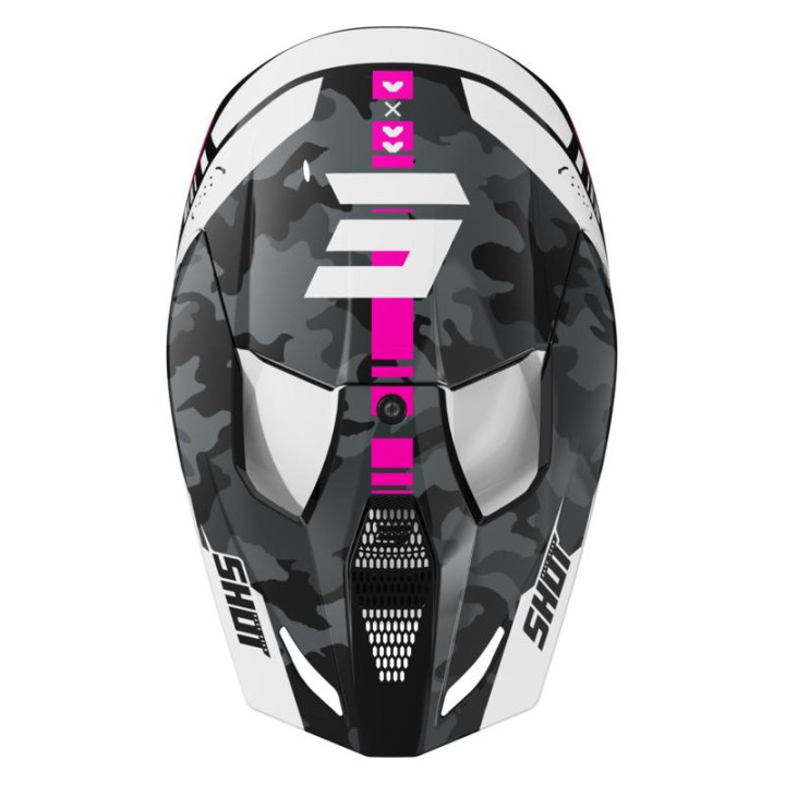 Casque enfant SHOT furious flash rose 2026 | Oxmoto