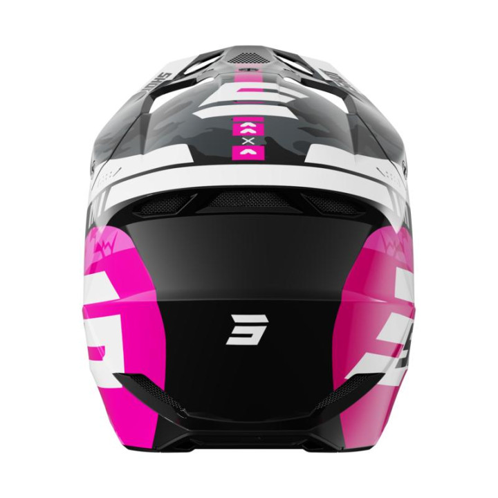 Casque enfant SHOT furious flash rose 2026 | Oxmoto