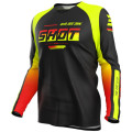 Maillot enfant SHOT draw block jaune fluo 2026 | Oxmoto