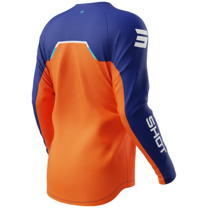Maillot enfant SHOT draw daytona orange 2026 | Oxmoto