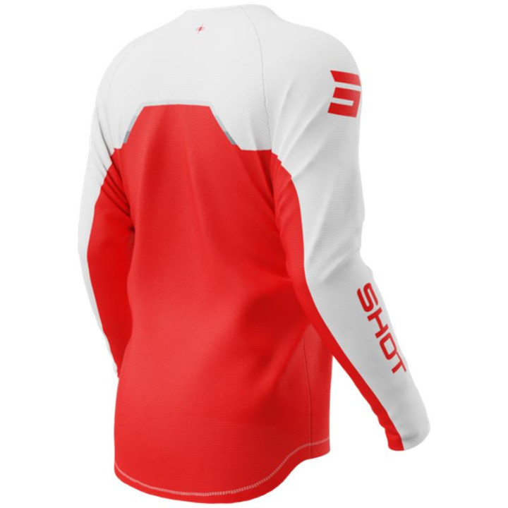 Maillot enfant SHOT draw daytona rouge 2026 | Oxmoto