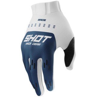 Gants enfant SHOT race evo bleu 2026 | Oxmoto