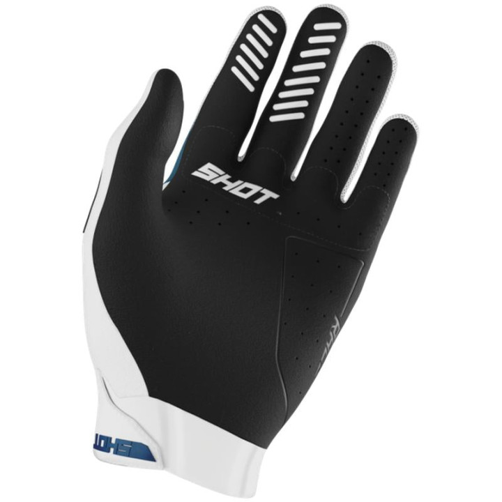 Gants enfant SHOT race evo bleu 2026 | Oxmoto