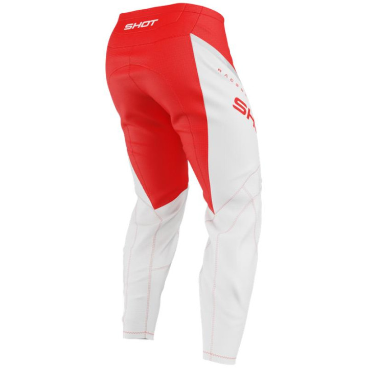 Pantalon enfant SHOT draw daytona rouge 2026 | Oxmoto