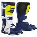 Bottes SHOT race 2 enfant bleu jaune fluo 2026 | Oxmoto
