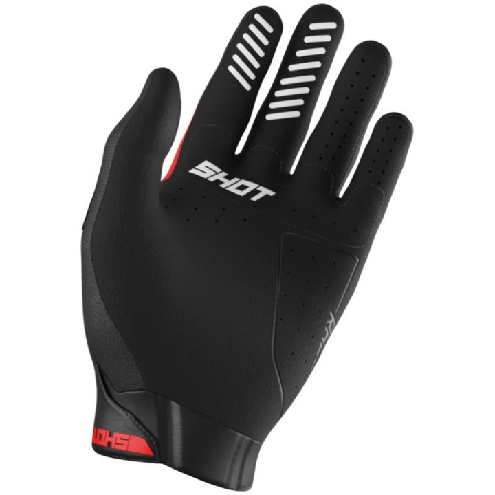 Gants enfant SHOT race evo rouge 2026 | Oxmoto