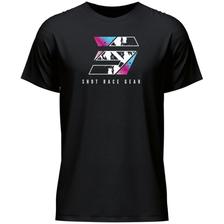 T-shirt SHOT division noir | Oxmoto