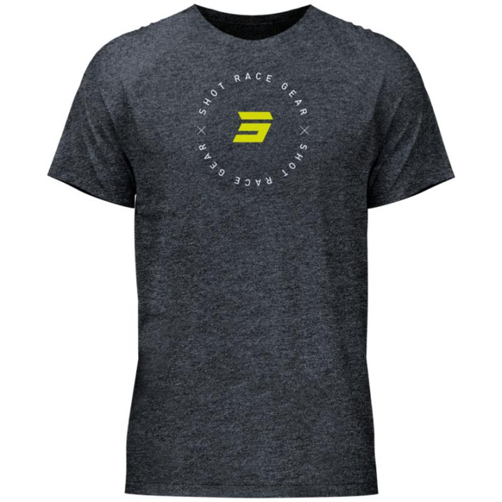 T-shirt SHOT ring gris | Oxmoto