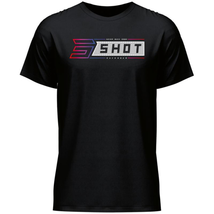 T-shirt SHOT gradient noir | Oxmoto