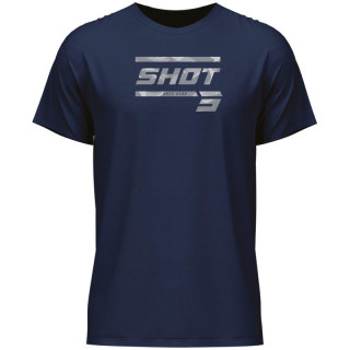 T-shirt SHOT volt bleu | Oxmoto