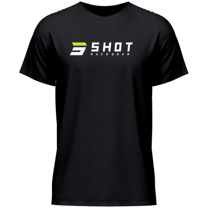 T-shirt SHOT team noir | Oxmoto