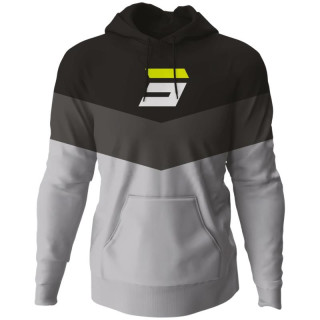 Sweat à capuche SHOT stripe noir | Oxmoto