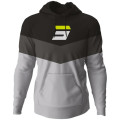 Sweat à capuche SHOT stripe noir | Oxmoto