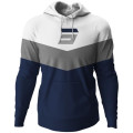 Sweat à capuche SHOT stripe bleu | Oxmoto