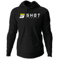 Sweat à capuche SHOT team noir | Oxmoto