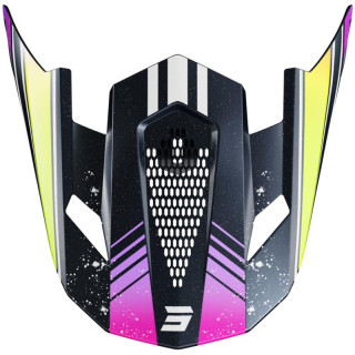 Visière SHOT lite racing bleu/jaune | Oxmoto