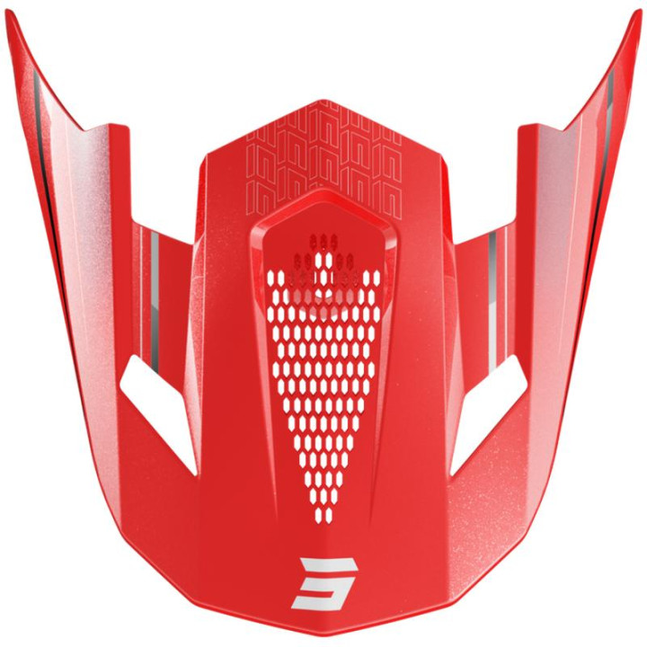 Visière SHOT lite challenger rouge | Oxmoto